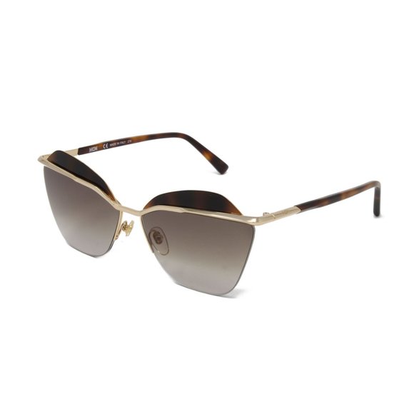 MCM Sunglasses Women\'s MCM133S 722 Shiny Gold Brown 60mm NEW! main image 4